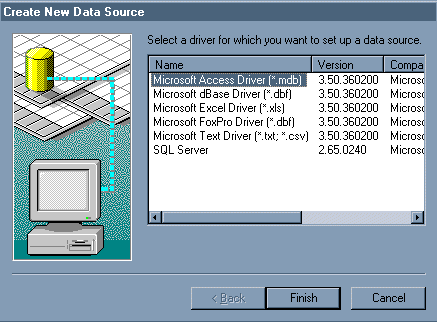 Create New Data Source